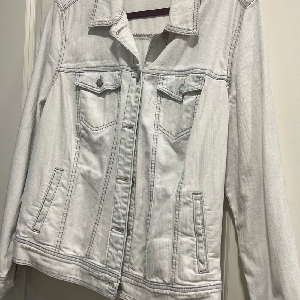 Women's White Denim Jacket